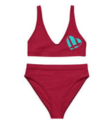Elevate Your Beach Style with the Carmine Grouppii Heart High-Waisted Bikini!