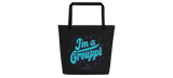 Carry Your Style: Unveiling the "I'm A Grouppii" Large Tote Bag