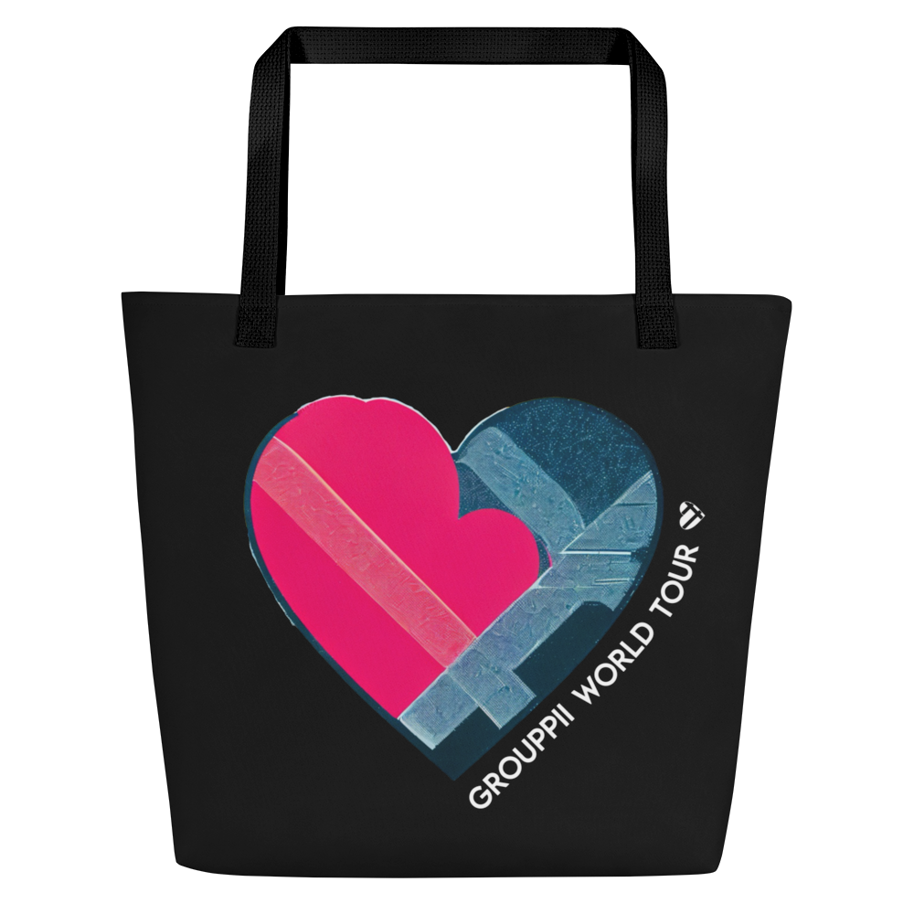 Heart World Tour Large Tote Bag