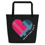 Heart World Tour Large Tote Bag