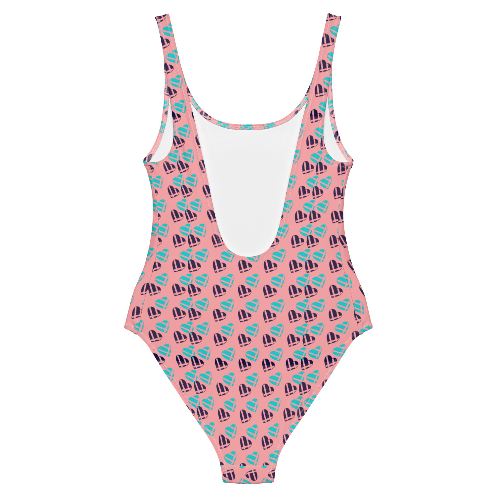 Pink Heart One-Piece Swimsuit