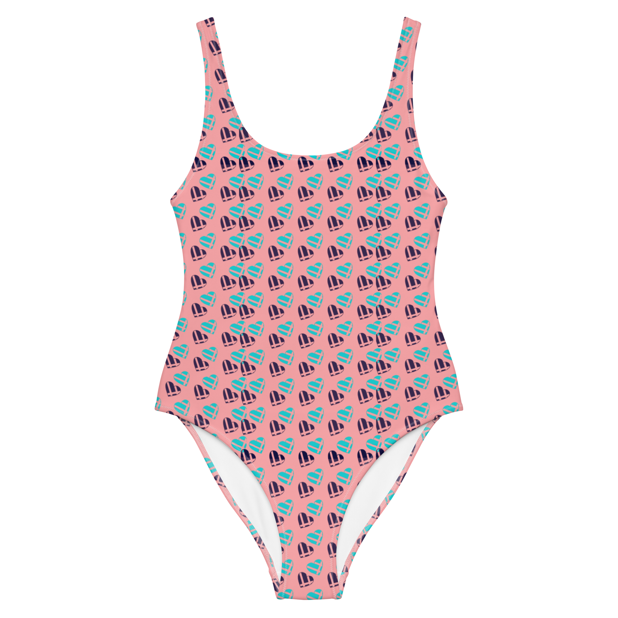 Pink Heart One-Piece Swimsuit