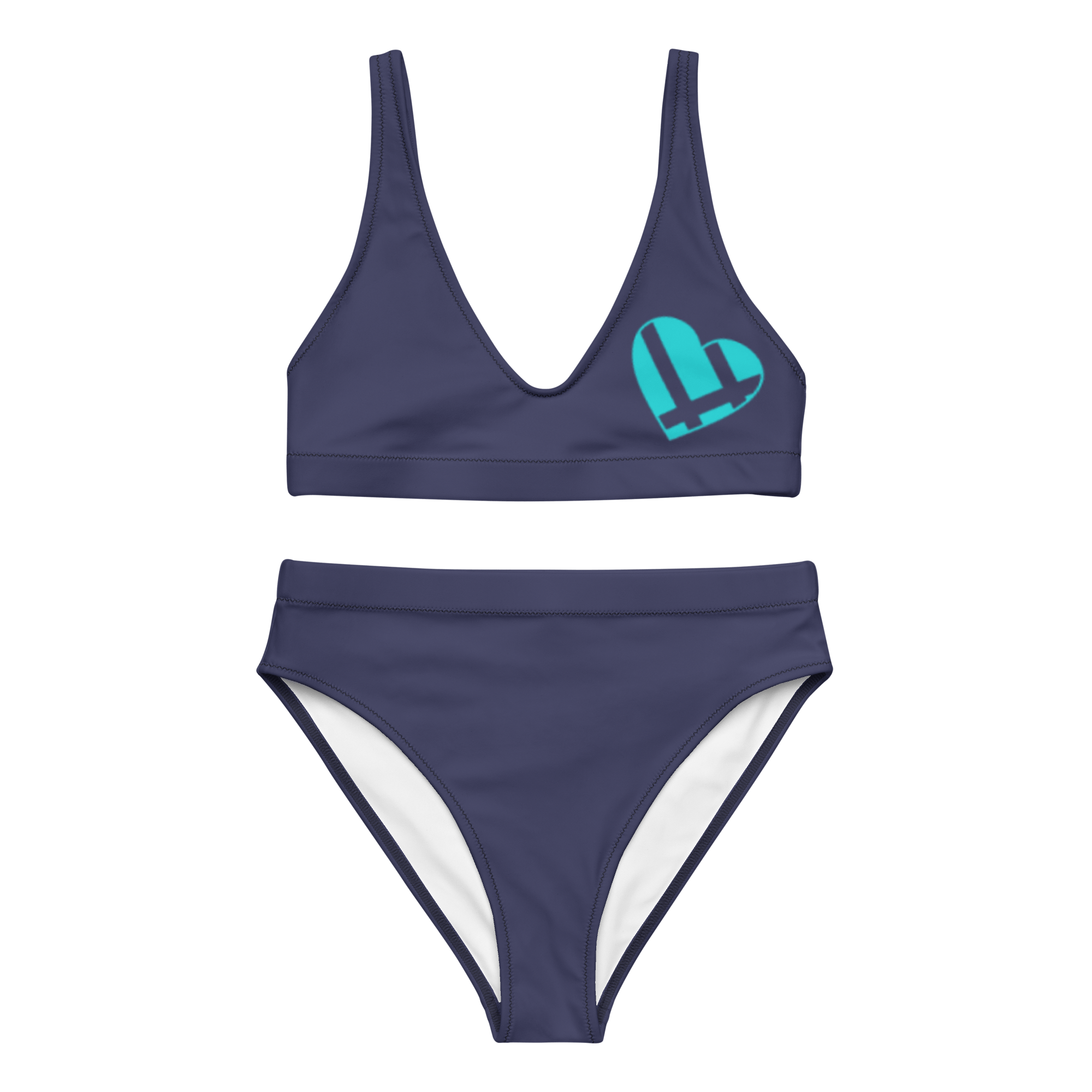 Grouppii Heart High-Waisted Bikini