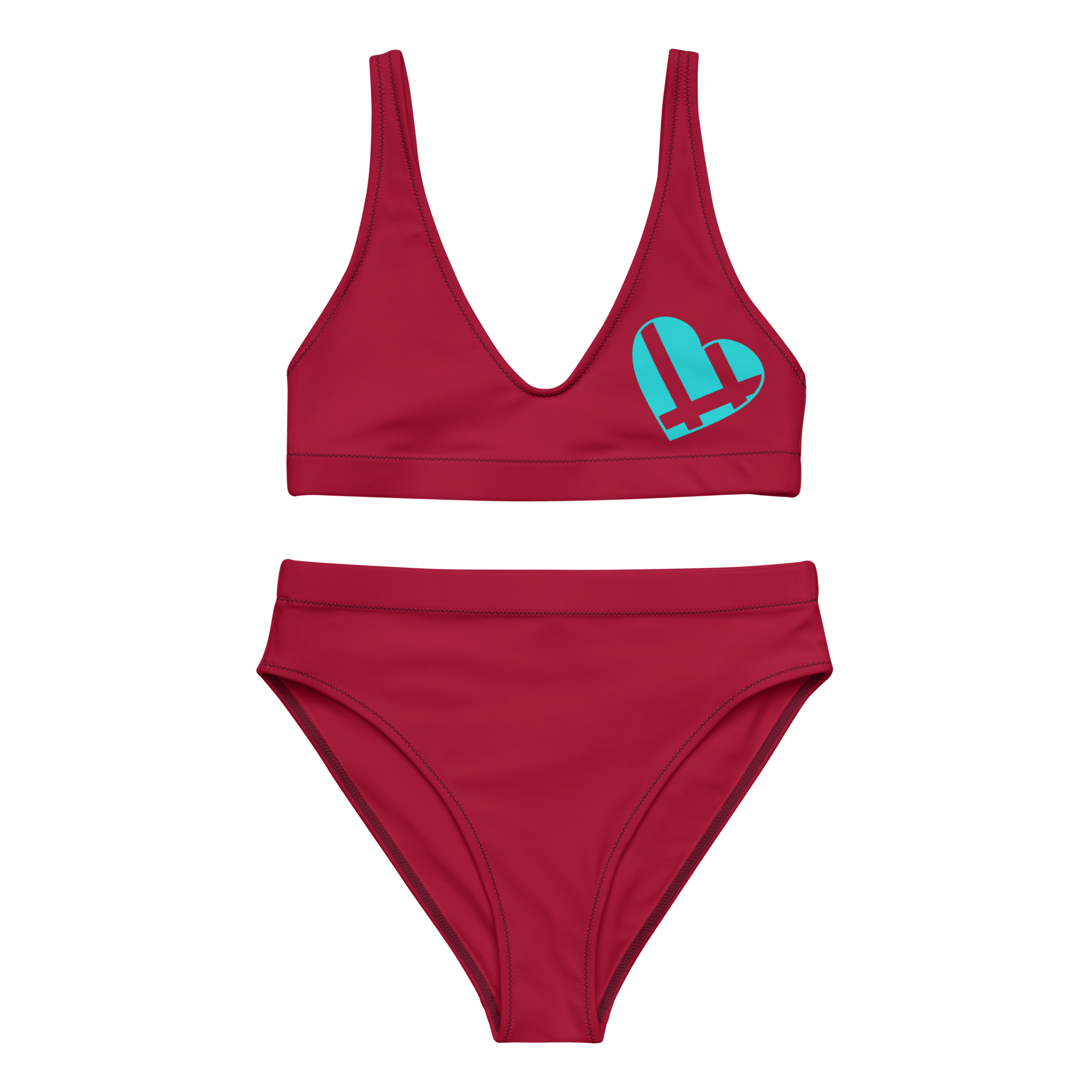 Carmine Grouppii Heart High-Waisted Bikini