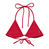 Flamingo Heart String Bikini Top