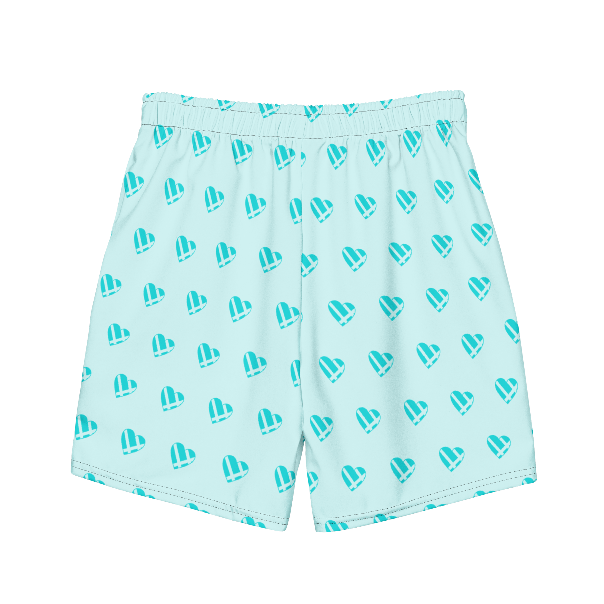 Light Cyan Heart Trunks