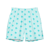 Light Cyan Heart Trunks