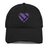 Distressed Heart Dad Hat