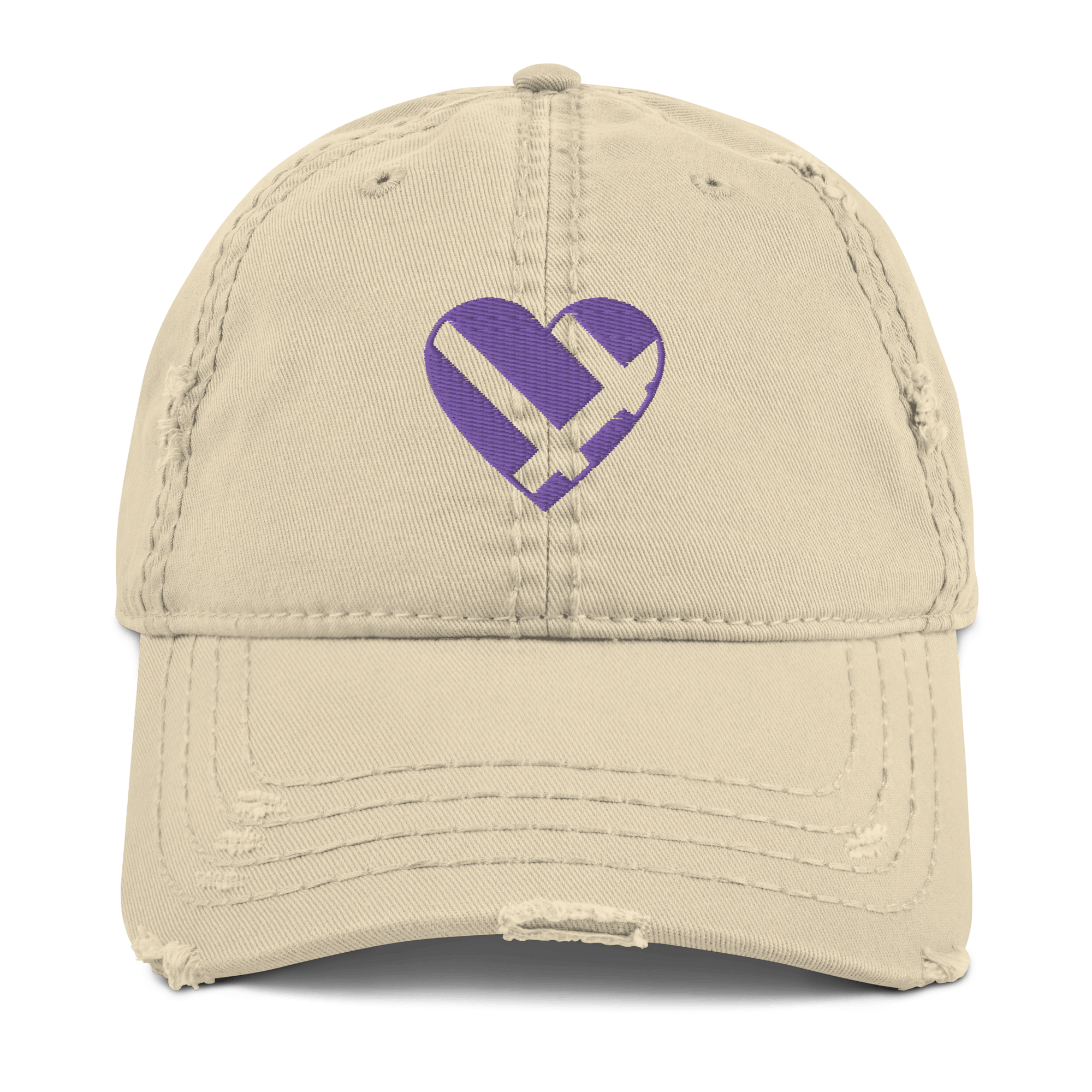 Distressed Heart Dad Hat