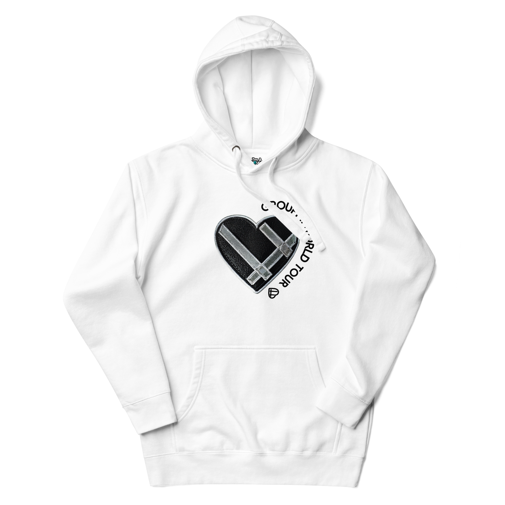 Printed Heart World Tour Hoodie