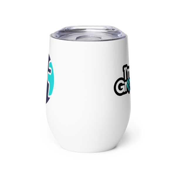 I'm A Grouppii Wine Tumbler — 12oz stainless steel double-wall tumbler